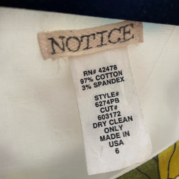 Maggy London Green and Blue Floral Midi Dress - Picture 4 of 5